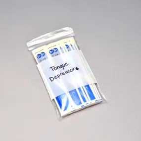 6" x 8" 2 mil Single Track Zipper Bag w/ Write-On Block -- Pint Size, 1000/CS