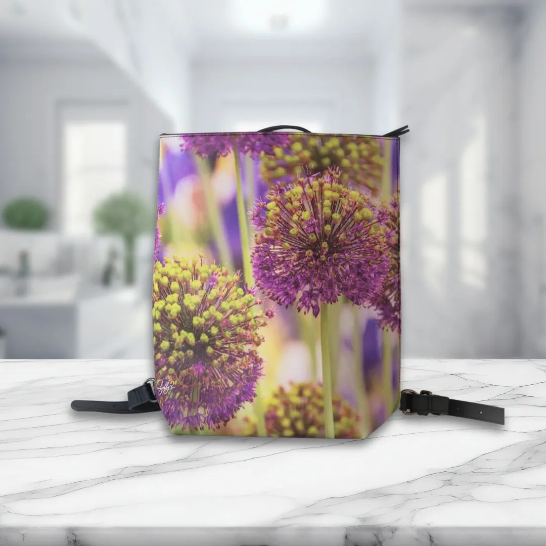 Allium Faux Leather Backpack
