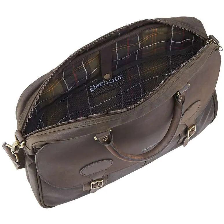 Barbour Wax Leather Briefcase Olive | Buy Barbour Wax Leather Briefcase Olive here | Outnorth