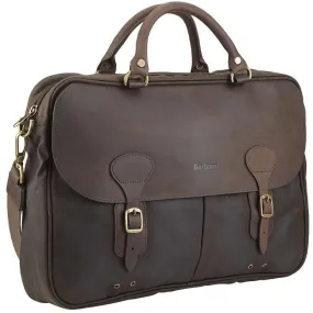 Barbour Wax Leather Briefcase Olive | Buy Barbour Wax Leather Briefcase Olive here | Outnorth