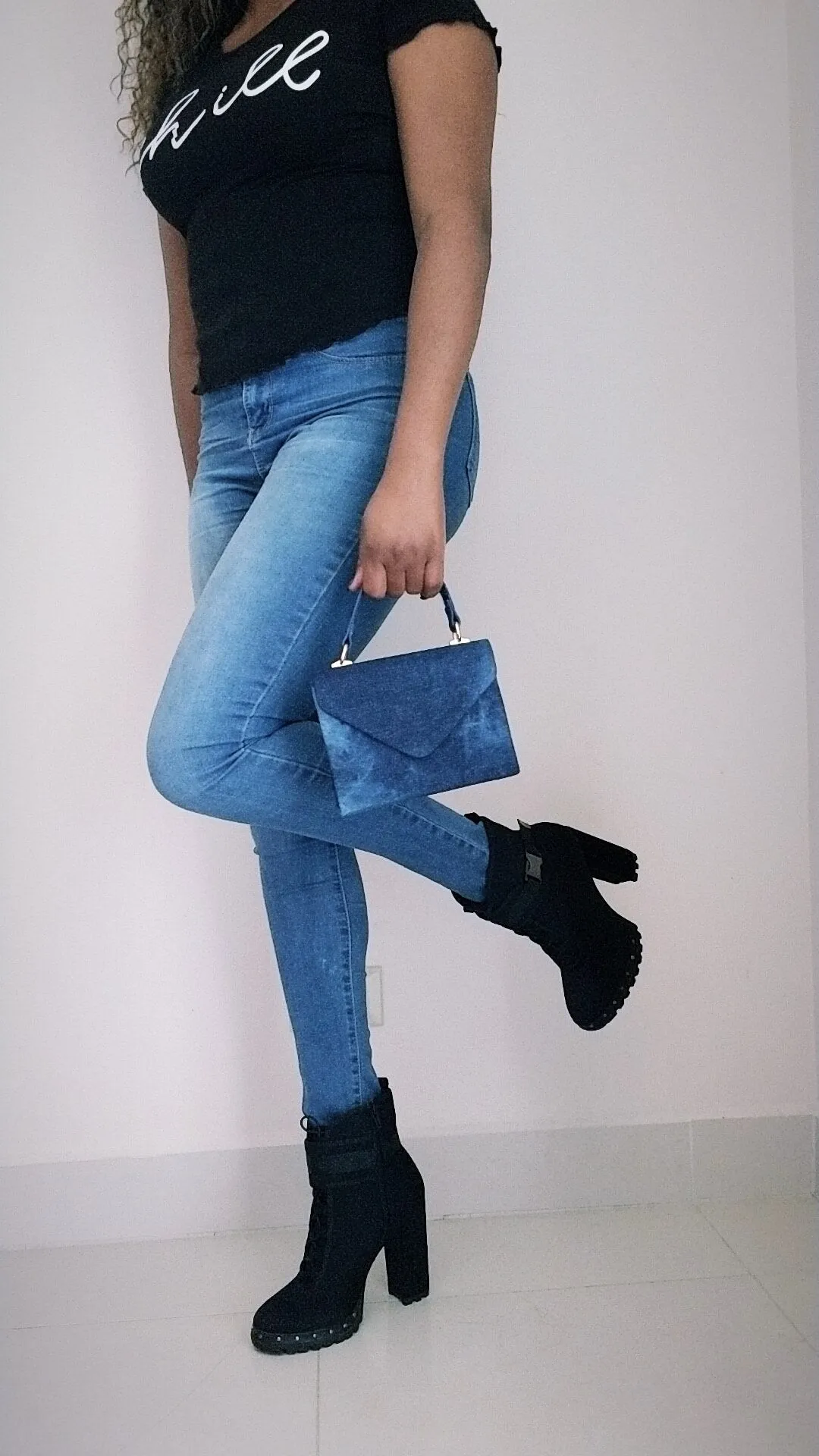 Best Friend Denim Clutch