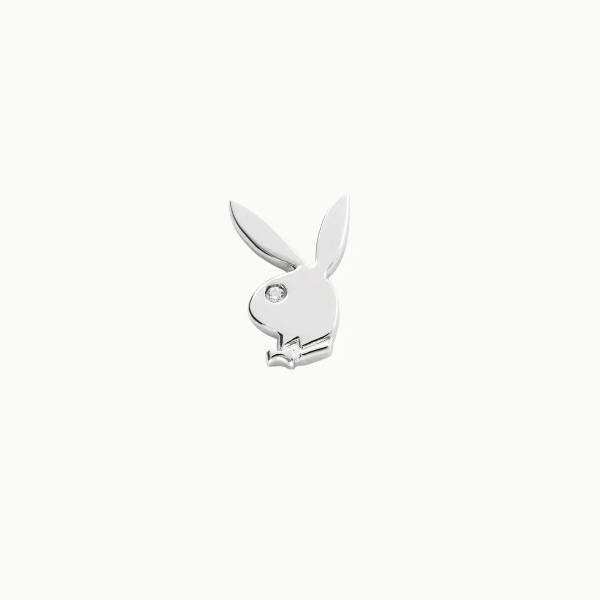 CZ Eye Play Boy Flat Back Piercing Stud (18G)