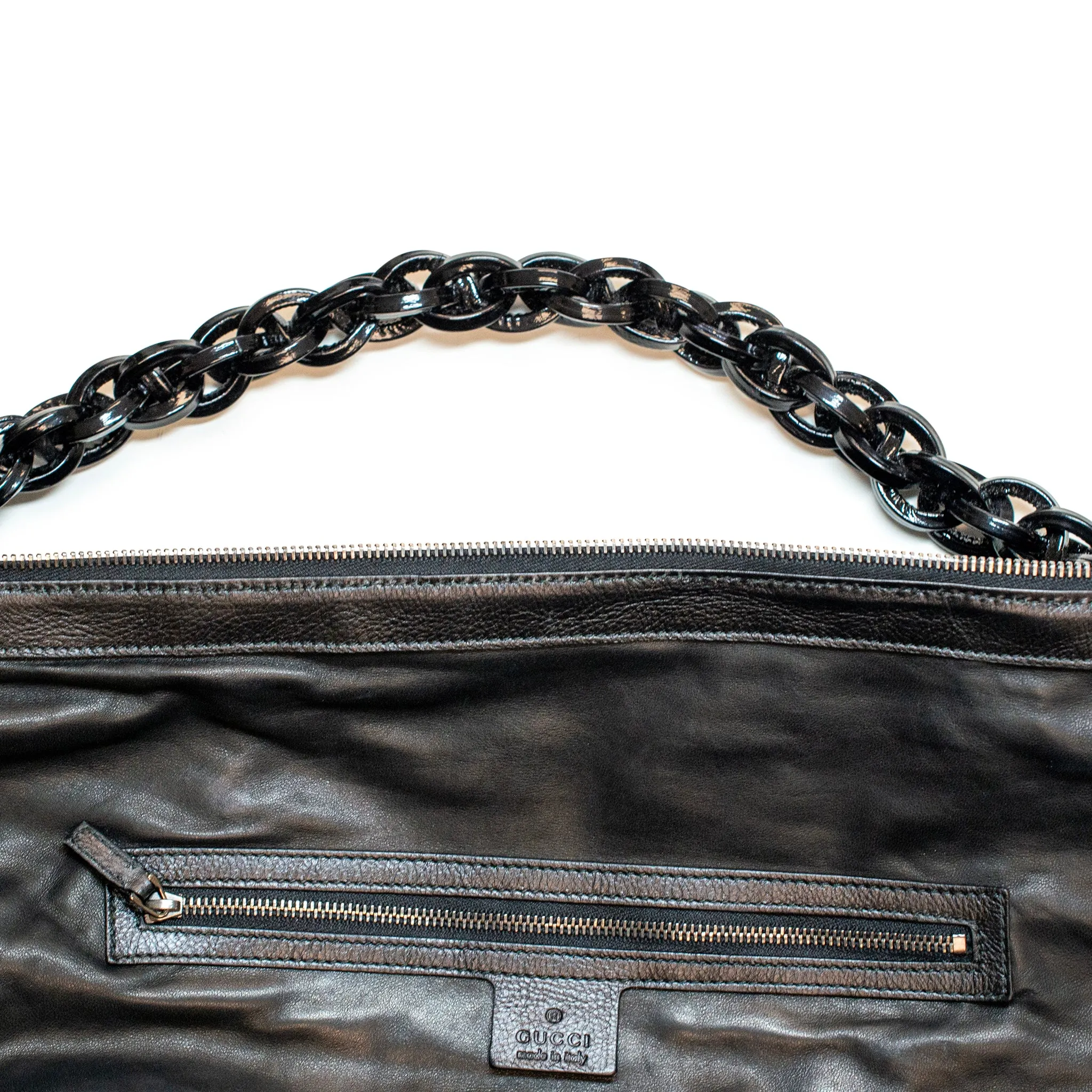 Gucci Metallic Green Python Galaxy 228559 Ladies Leather Handbag