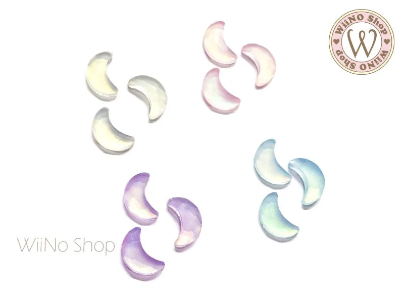 Luminous Pastel Moon Rhinestone - 5 pcs