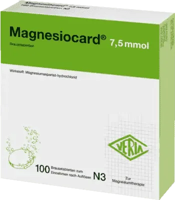 MAGNESIOCARD 7.5 magnesium aspartate, aspartame, sodium, potassium