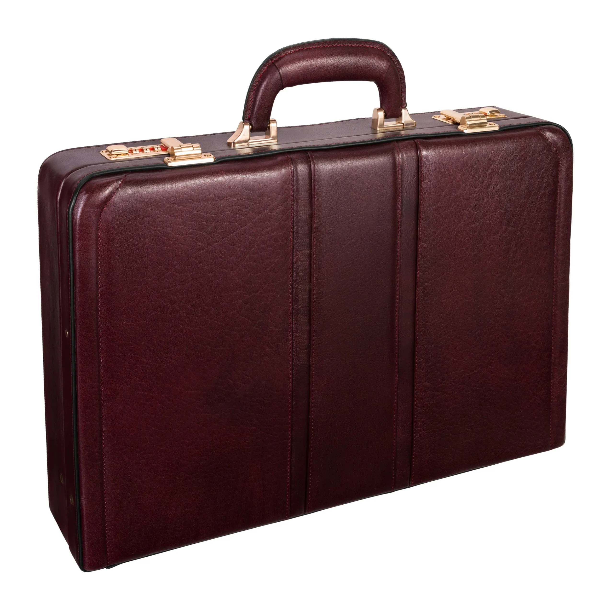 McKlein DALEY Leather 3.5" Attaché Briefcase