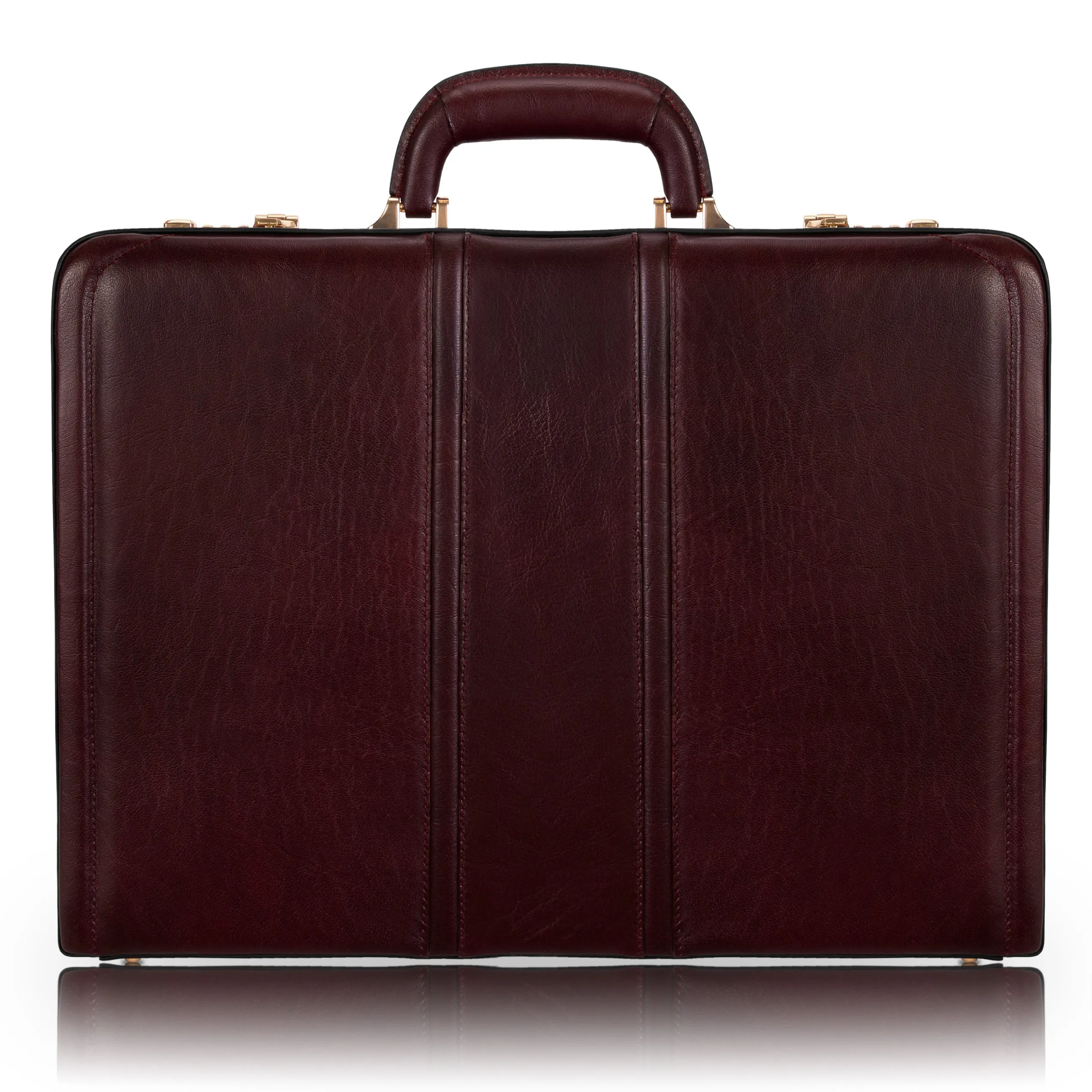 McKlein DALEY Leather 3.5" Attaché Briefcase