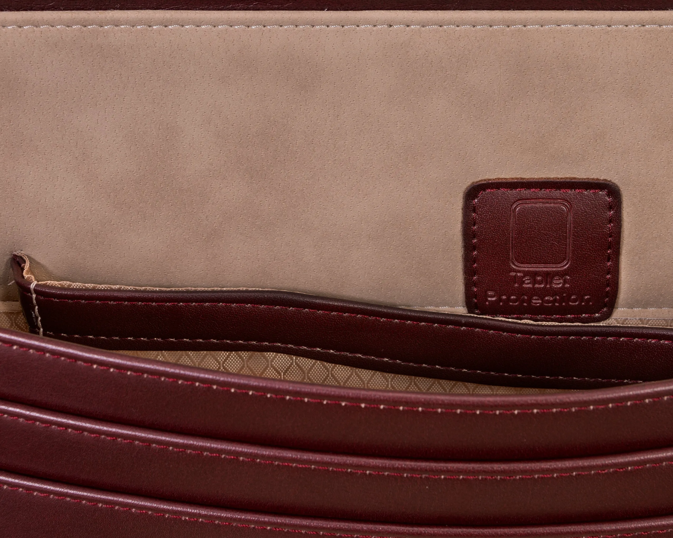 McKlein DALEY Leather 3.5" Attaché Briefcase