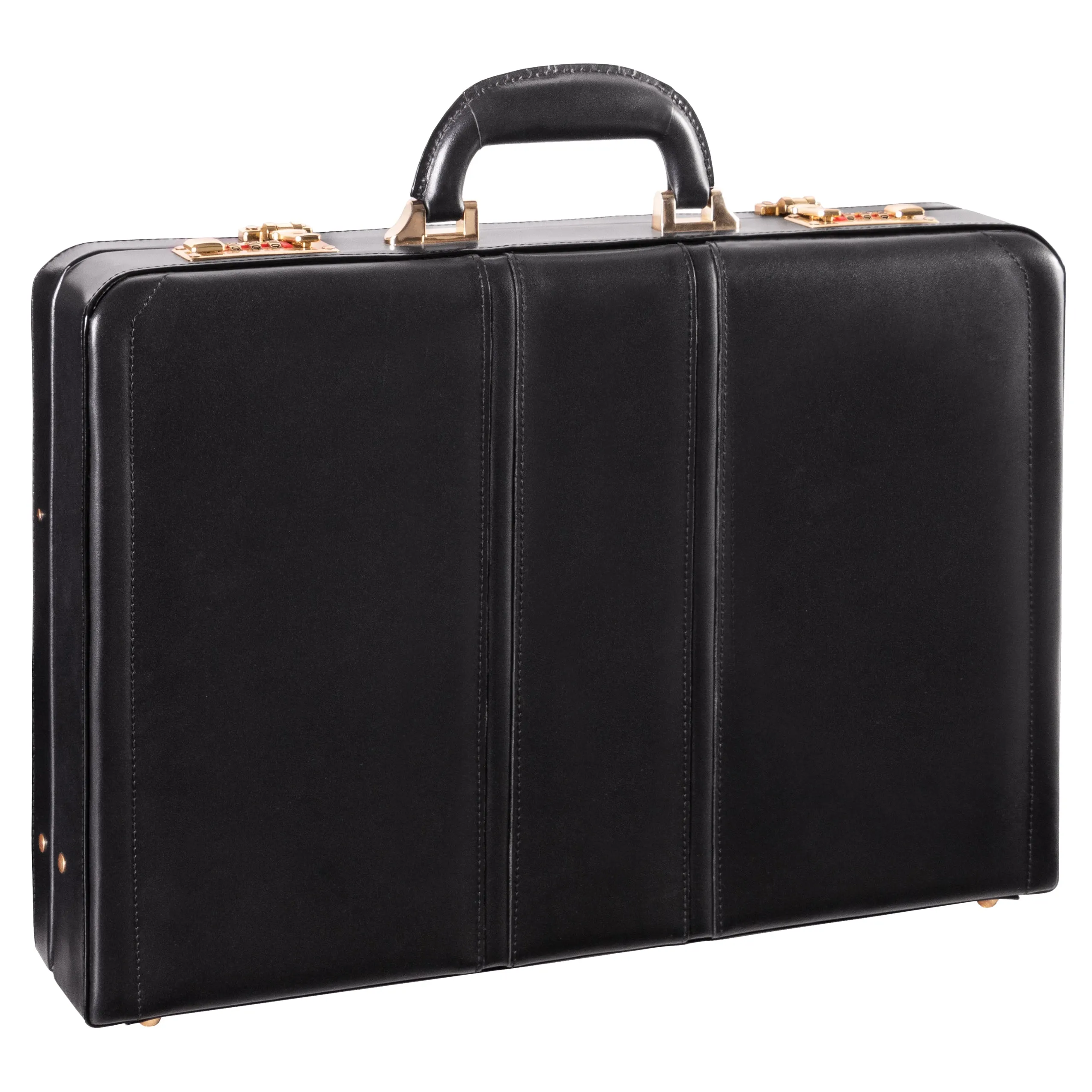 McKlein DALEY Leather 3.5" Attaché Briefcase