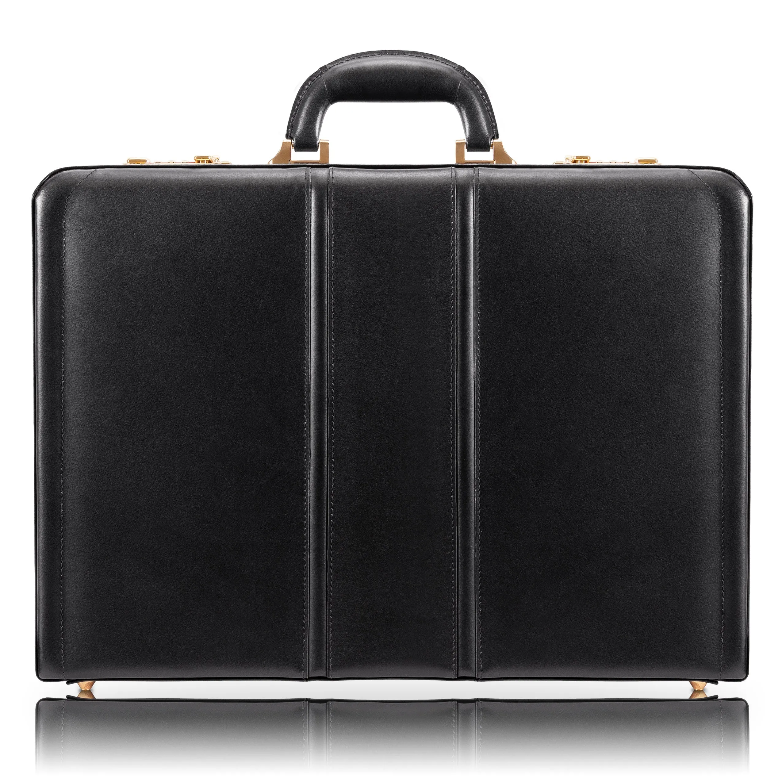 McKlein DALEY Leather 3.5" Attaché Briefcase