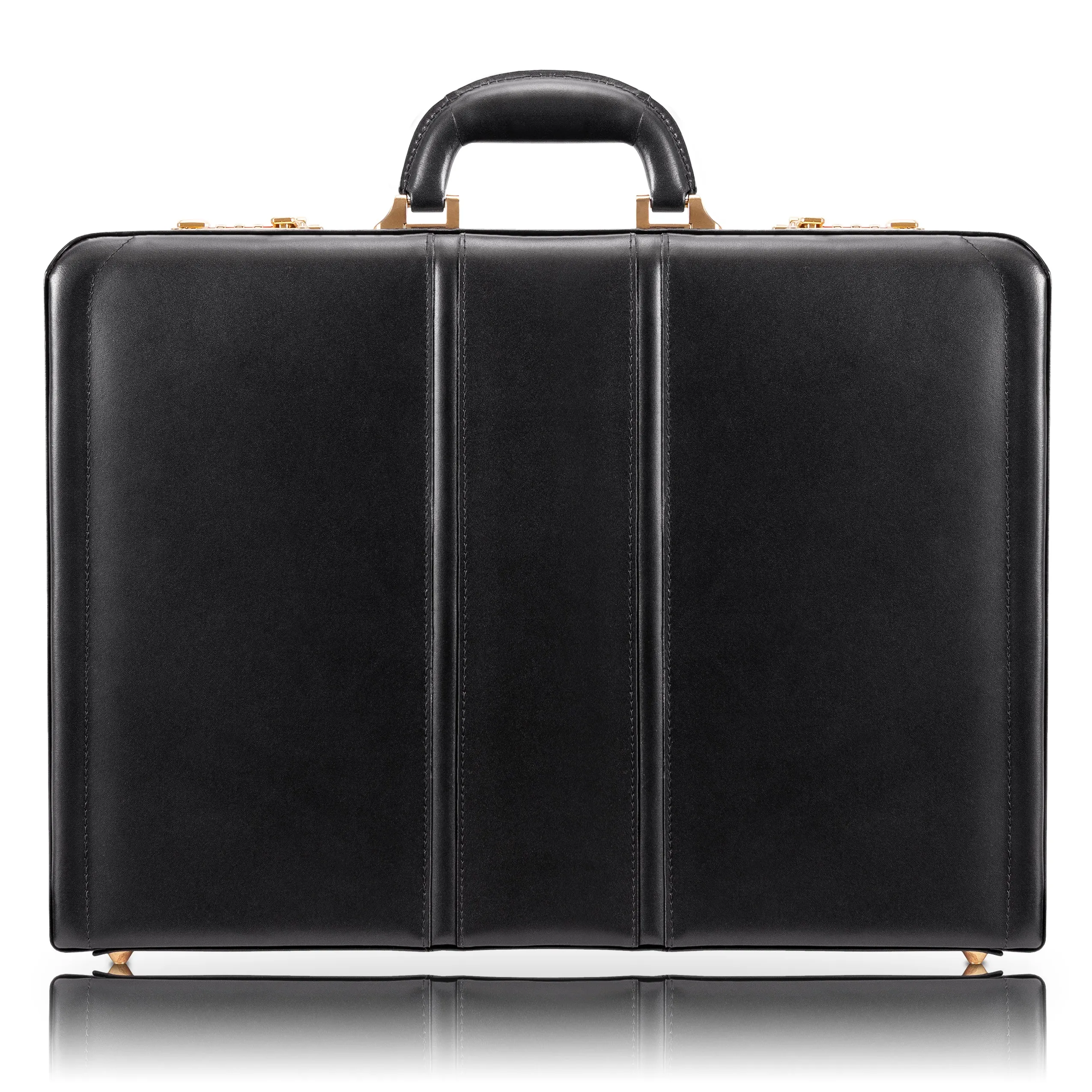 McKlein DALEY Leather 3.5" Attaché Briefcase