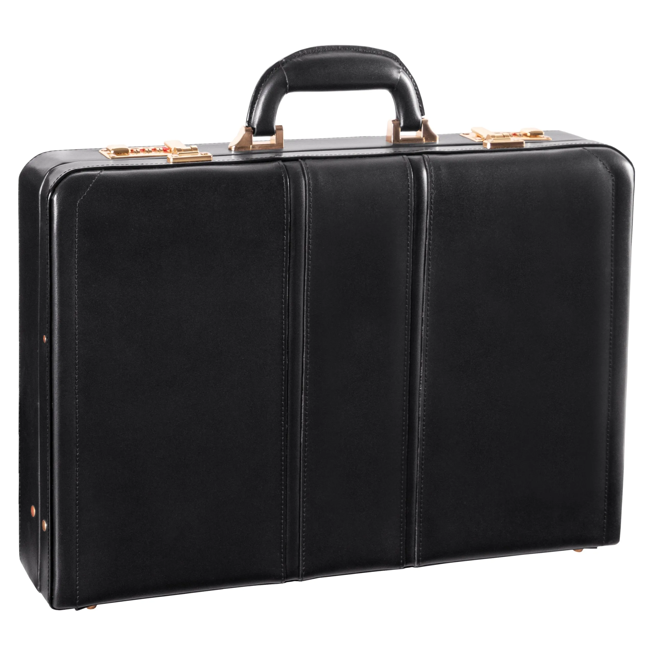 McKlein DALEY Leather 3.5" Attaché Briefcase