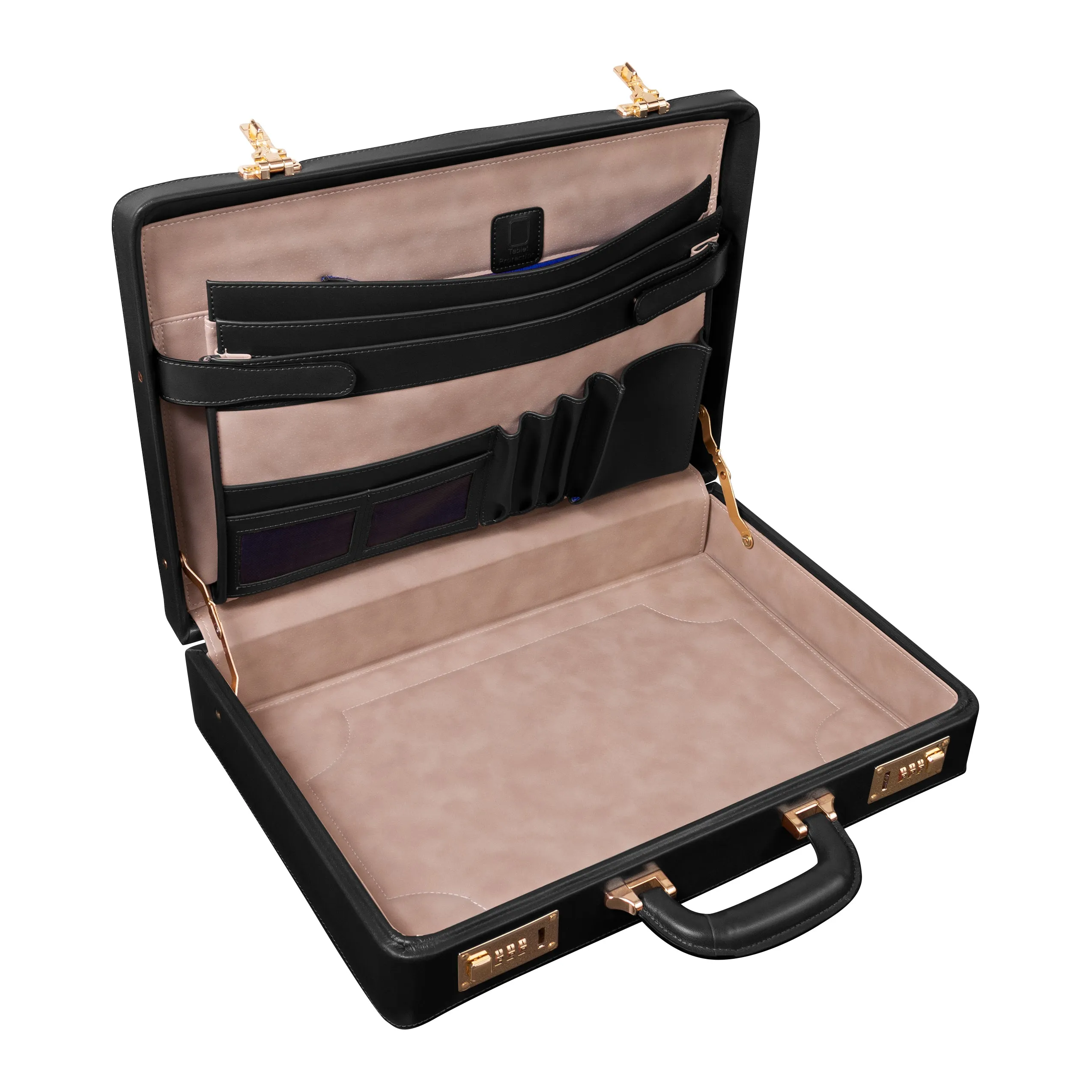 McKlein DALEY Leather 3.5" Attaché Briefcase