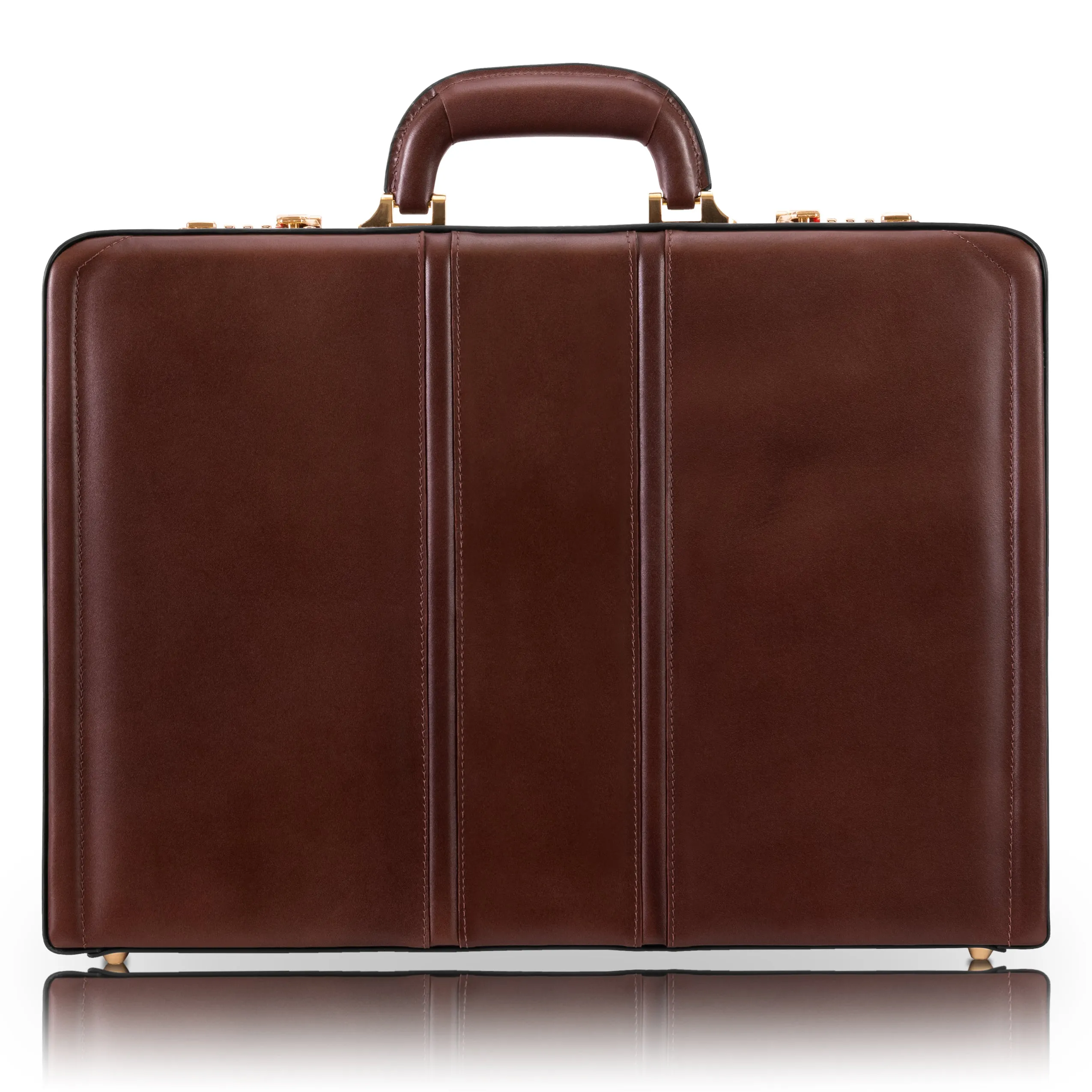 McKlein DALEY Leather 3.5" Attaché Briefcase