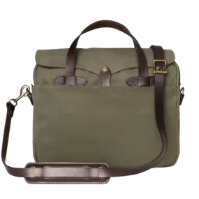 Original Briefcase in Rugged Twill - Otter Green