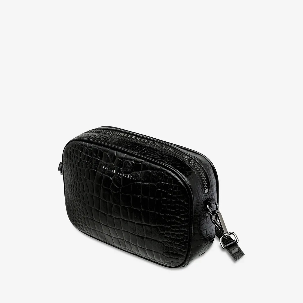 Plunder - Black Croc Emboss