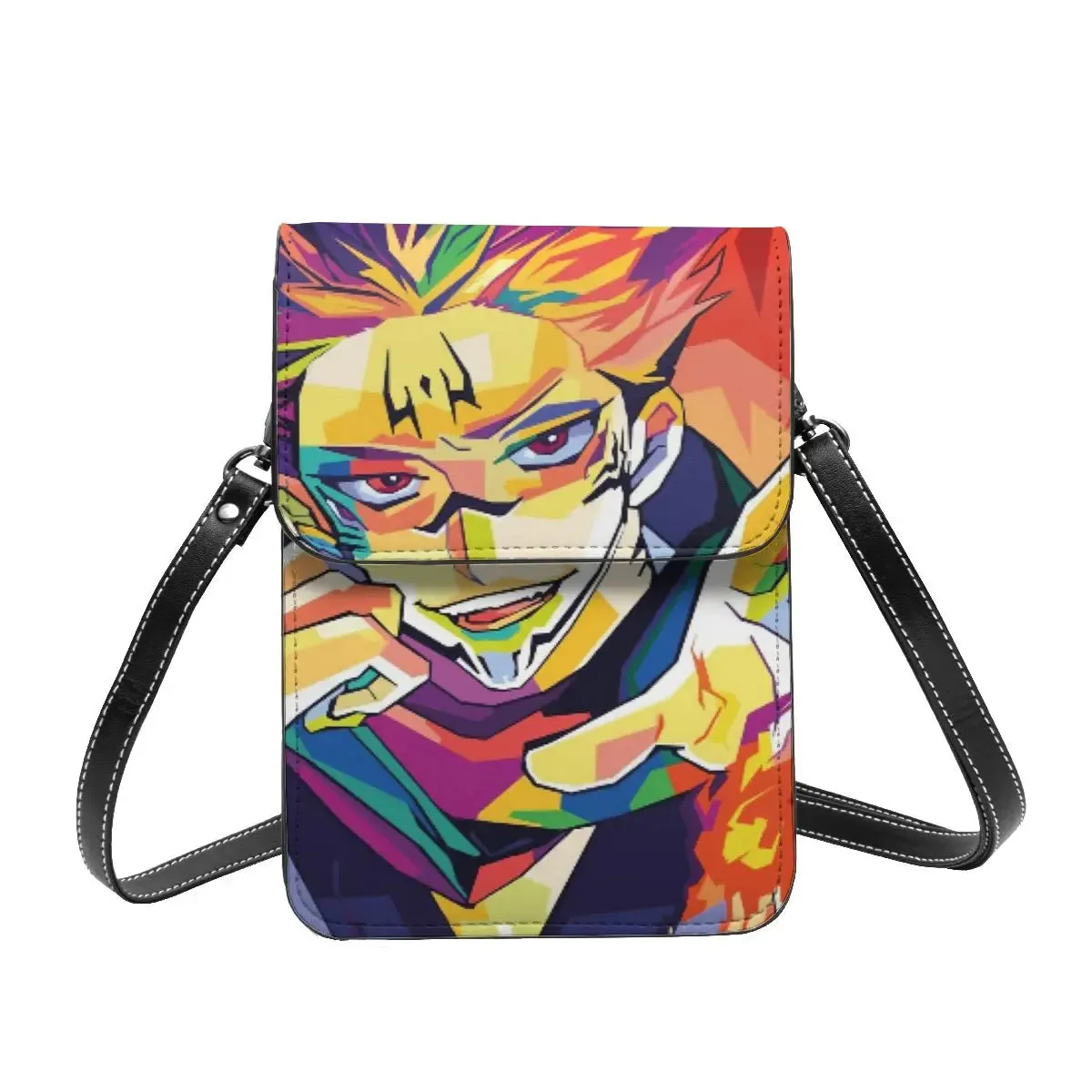 Ryomen Sukuna Cursed Spirit Jujutsu Kaisen Shoulder Bag Women's Large Backpack Vintage Leather Bag