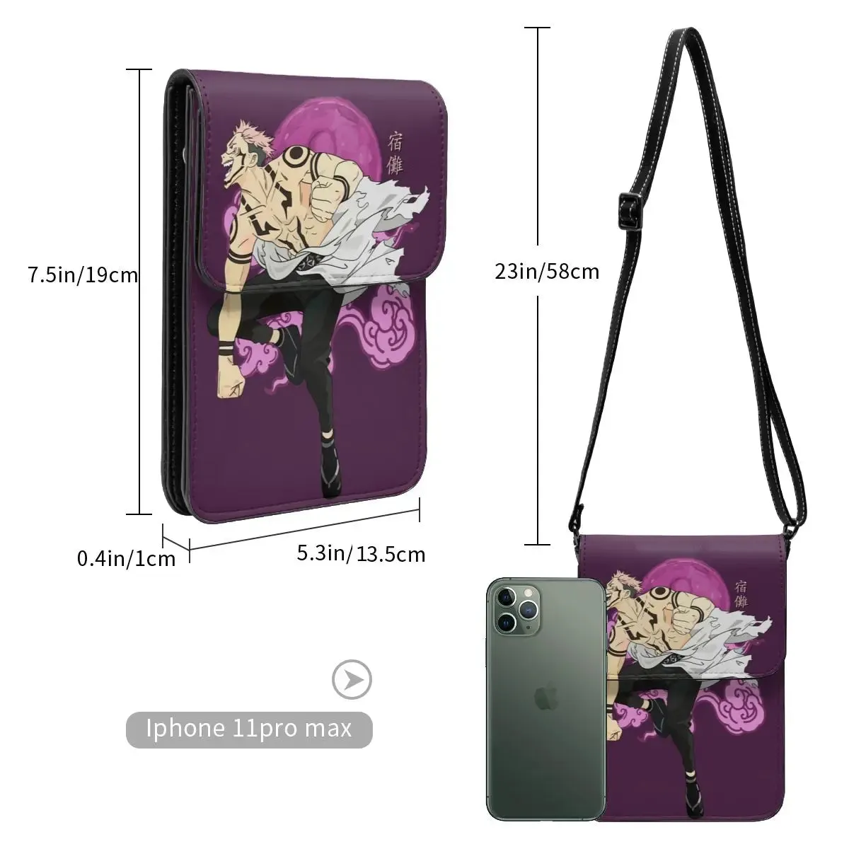 Ryomen Sukuna Cursed Spirit Jujutsu Kaisen Shoulder Bag Women's Large Backpack Vintage Leather Bag