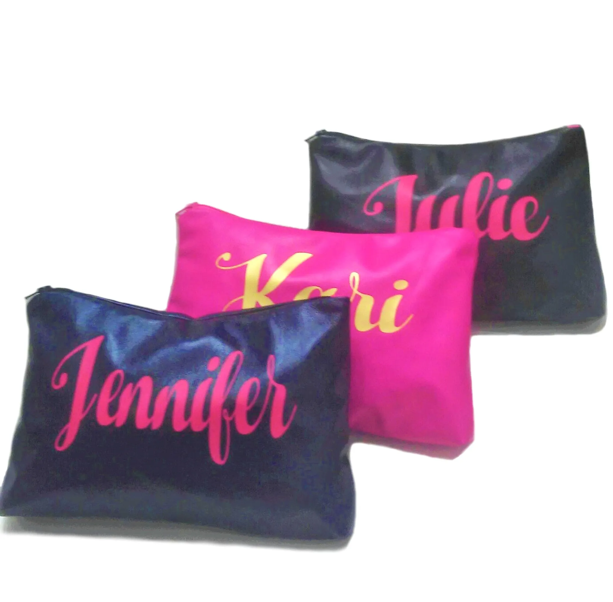 Script Personalised Leather Toiletry Bag | Makeup Bag