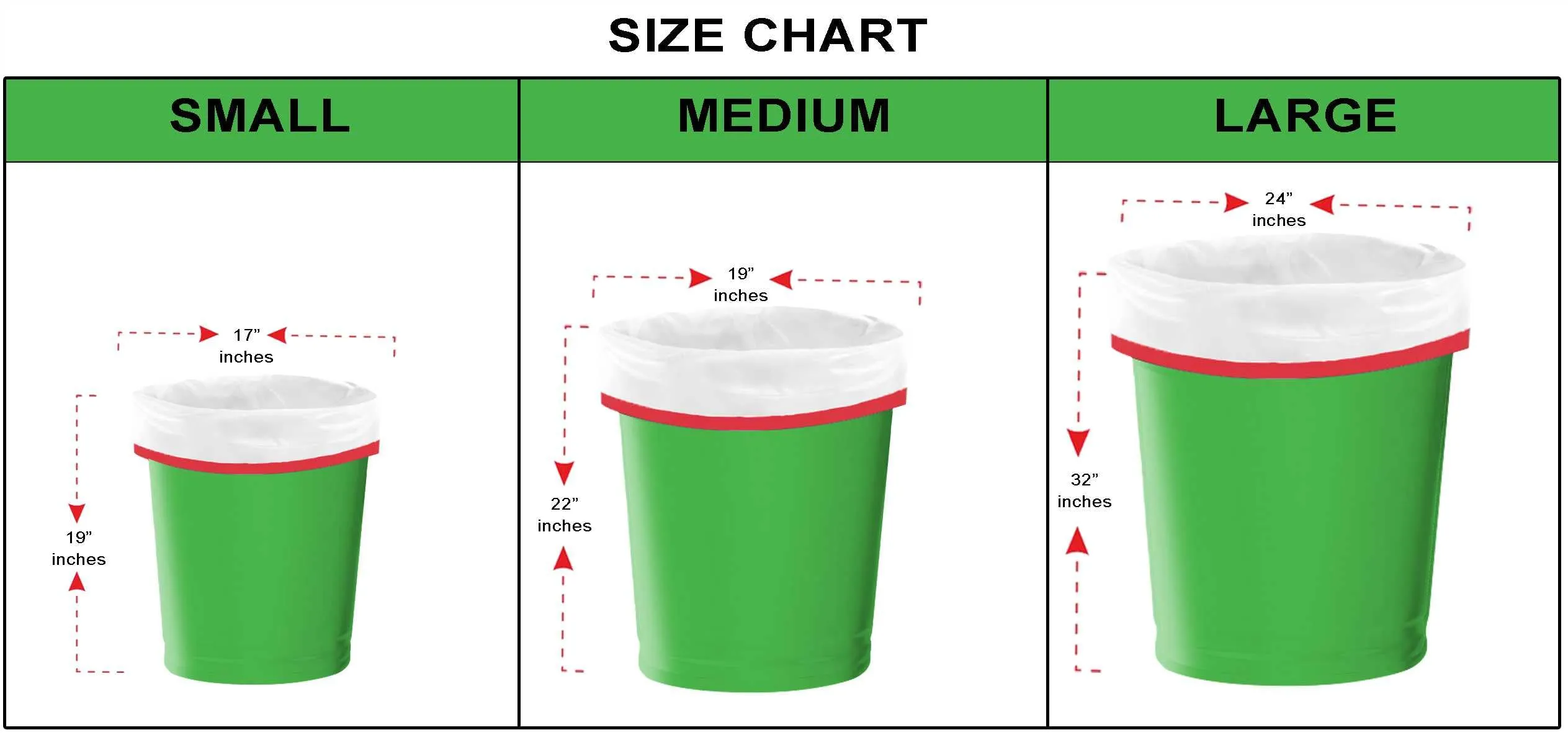 Shalimar Premium Drawstring Garbage Bags Size 24 X 32 Inches (Large) 60 Bags (4 rolls) Dustbin Bag/Trash Bag - White Color
