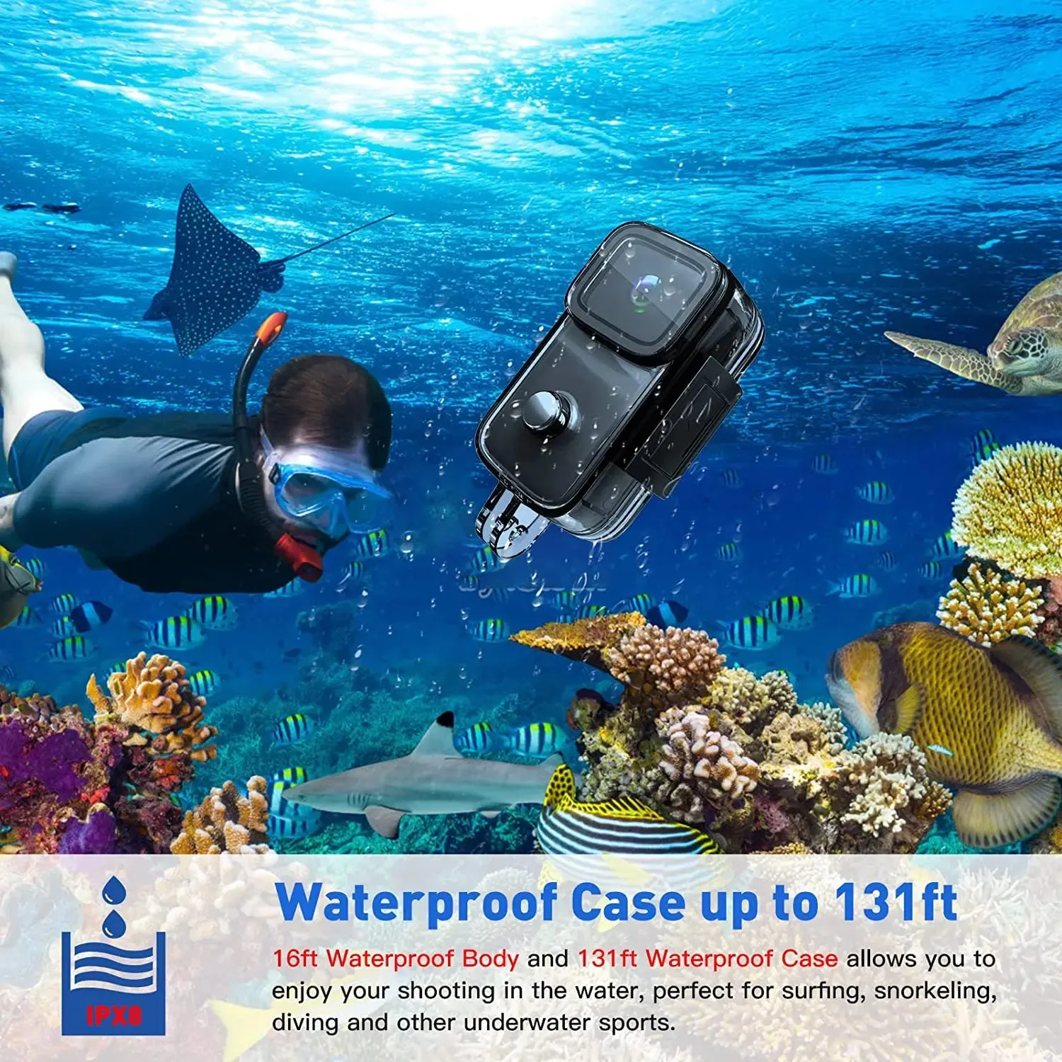 SJCAM C200 4K 24FPS Action Camera Ultra HD Underwater Camera -4K Action Camera