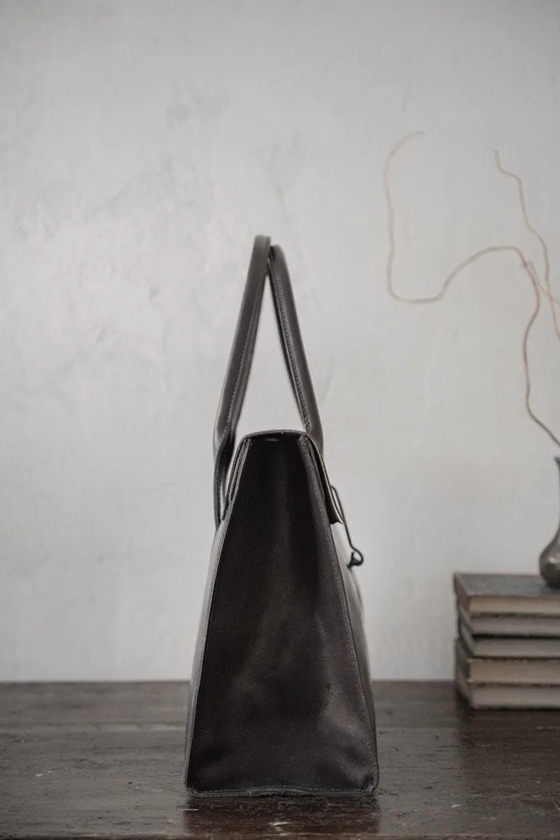 Tagliovivo | Doctor Bag L | Edle und klassische Ledertasche in schwarz-blau