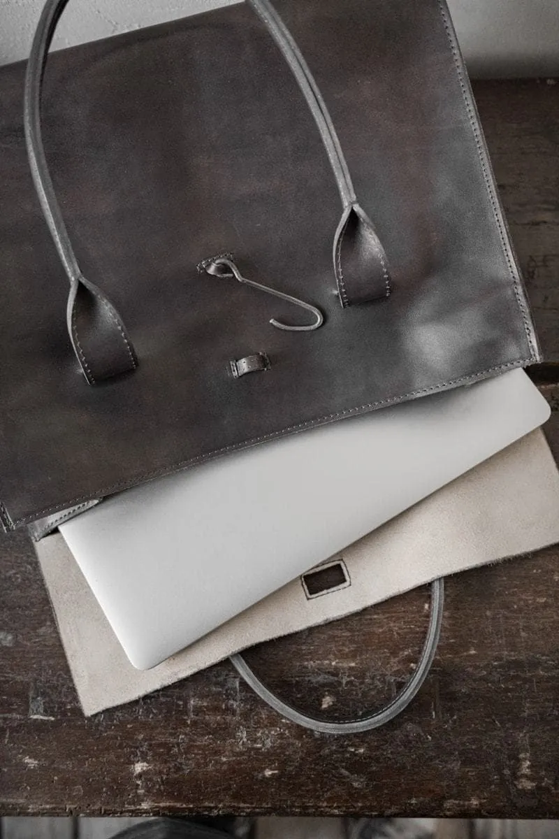 Tagliovivo | Doctor Bag L | Edle und klassische Ledertasche in schwarz-blau